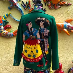 Vintage Mexican Felt Coat